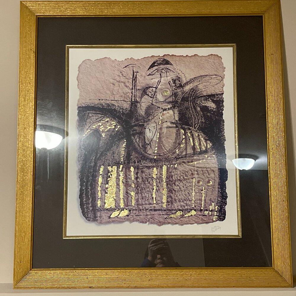 PETER POLLAG Rider/Reiter 1970 Painting